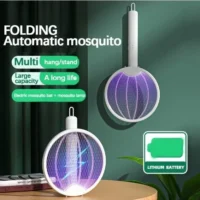 Mata Mosquitos 2 em 1 Recarregável com Lâmpada UV - Proteção Segura