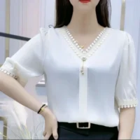 Blusa Feminina Plus Size Estilo Coreano para Looks Casuais – Compre Agora