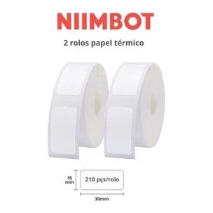 Impressora térmica kit Niimbot D110 com etiquetas resistentes