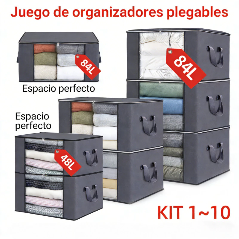 Caixa organizadora de roupas prática e ecológica