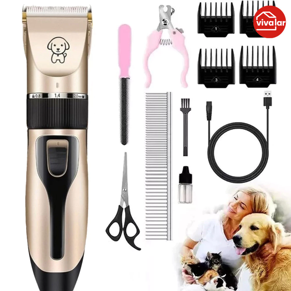 Aparador de Pelos Profissional para Animais com Manga Lixada - Alta Qualidade
