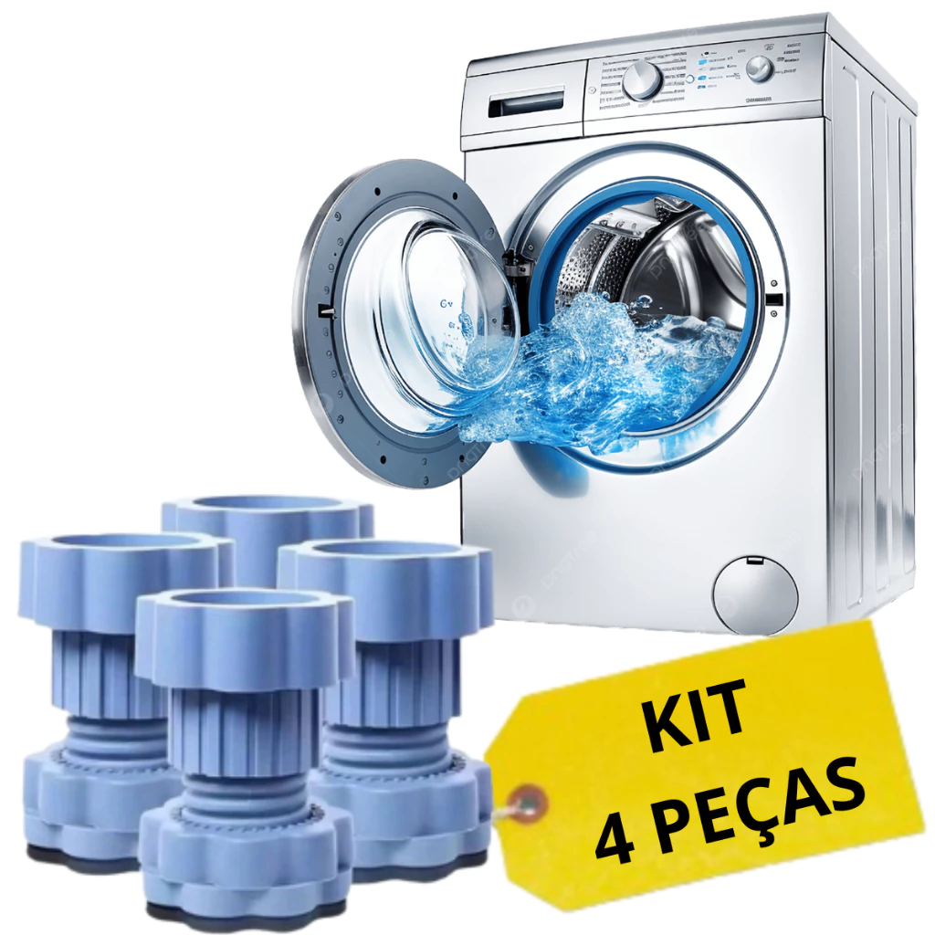Pé Para Máquina de Lavar Pes Pes Reguláveis - Estabilidade e Silêncio