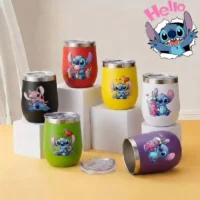 Copo Térmico Stitch Infantil 350ml com Tampa - Entrega Rápida