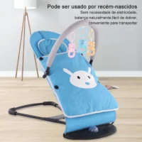 Cadeira de descanso para bebês com vibração e música | Conforto e segurança
