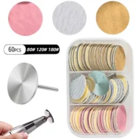 Lixas Adesivas para Micro Retíficas | Kit com 60 Peças de Alta Qualidade