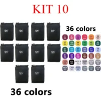 Caneta marcadora com cores vibrantes e ponta dupla | Kit Completo